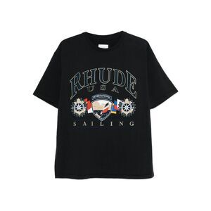 Rhude Black T-Shirts & Vests - T-Shirts Men